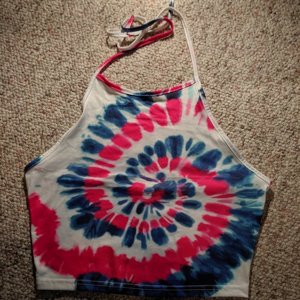 Tie Die Halter Top M